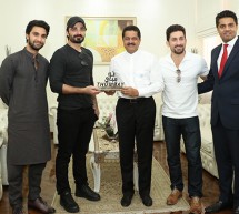 Pakistani Actors Hamza Ali Abbasi, Shaz Khan, Ahad Raza Mir Visit Thumbay Medicity Ajman