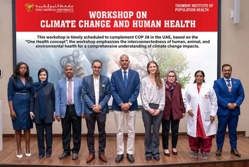 Gulf Medical University hosts crucial dialogue on Integration of Comprehensive Climate and Health Training for Future Healthcare Professionals