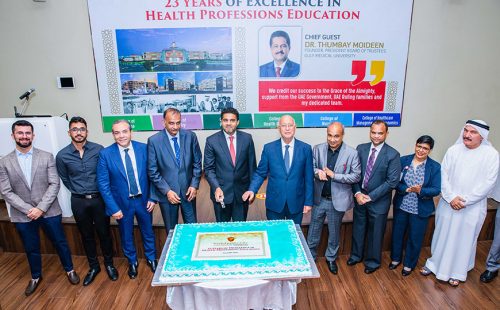 Gulf Medical University Celebrates 23 years, First Private Medical University Founded by Dr. Thumbay Moideen